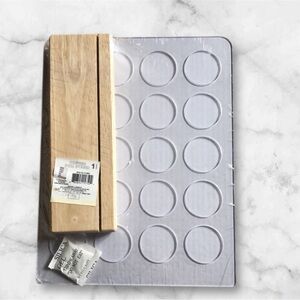 Coffee Pod Storage Stand Clear with Wood Base